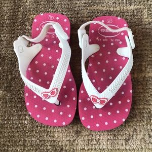 Havaianas sz 7 flip flop white pink sunglasses